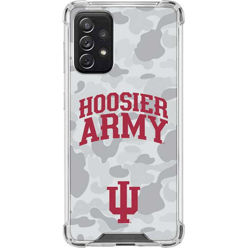 Indiana University Hoosier Army Galaxy A72 5G Clear Case